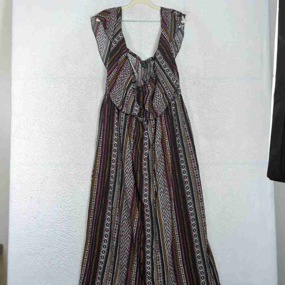 Multicolor Patterned Women's Dress